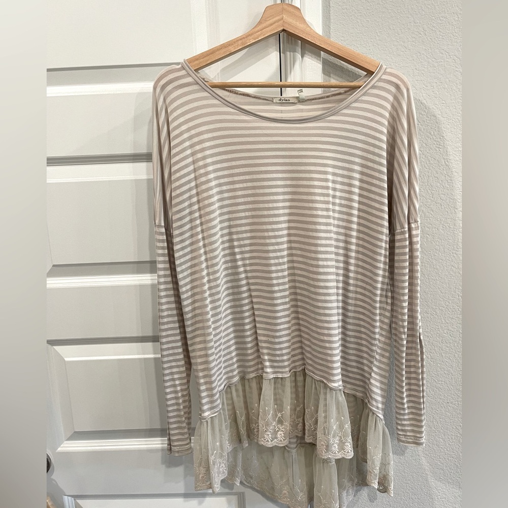 Dylan long sleeve lace top